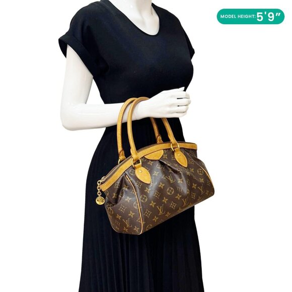 Louis Vuitton  Tivoli PM Monogram Canvas Satchel Bag Brown - Picture 2 of 13